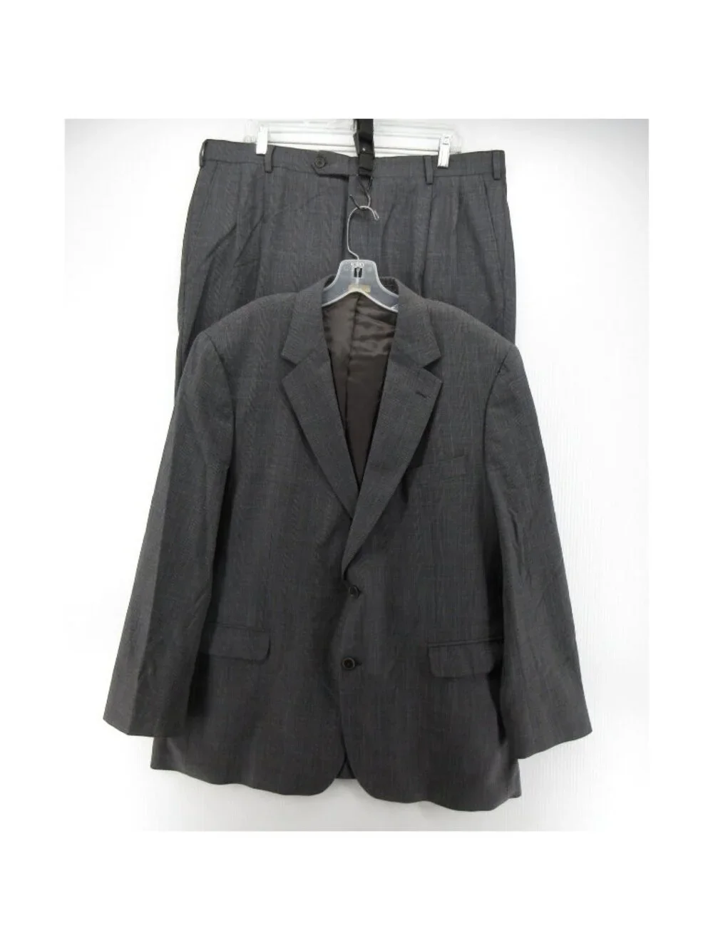 Brooks Brothers Suit 46 Wool Blend Glen Plaid Stretch Classic 346 38X27